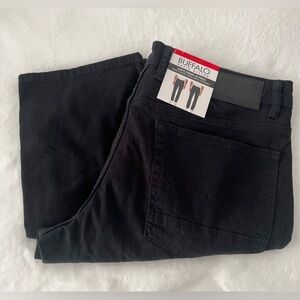 100. *NWT*  Buffalo David Bitton Men's Slim Straight Black Jeans (34x30)